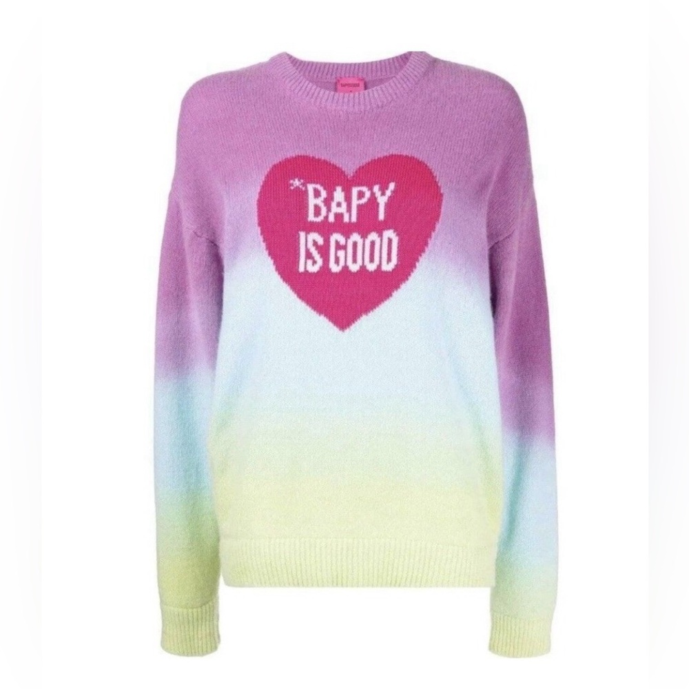 Bapy By a Bathing Ape Merino Cashmere Sweater Bapy is Good